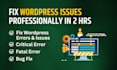 fix wordpress issues, errors, bugs, or CSS problems professionally