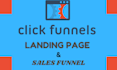 design clickfunnel sales funnel landing page