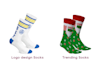 create  custom socks design