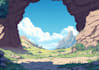 create anime, game, environment concept art and background