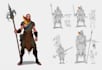 paint concept art and character sheets for you