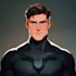draw you into superhero cartoon character
