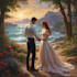 create illustrated romance book cover design for amazon