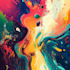draw a digital abstract art illustration