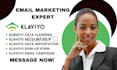 setup klaviyo email marketing flow, email subscriber list klaviyo email template