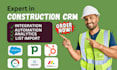 setup construction crm hubspot pipedrive zoho salesforce monday capsule procore