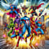 create a comic cover page design illustration and  comic book