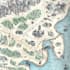 draw an unique custom hand drawing map and world map illustration