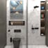 design professional realistic bathroom interior