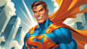 design epic superhero cartoon character or comic