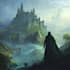 do an epic fantasy artwork with monsters, dragons, castles