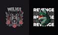 create high resolution wolf fox logo