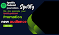 do organic spotify podcast promotion to increase listeners