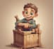 design a 2d cartoon character