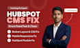 develop hubspot landing page or fix hubspot cms bugs and layout issues