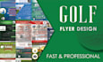 create a custom golf tournament flyer
