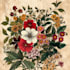 create a beautiful vintage botanical illustration poster