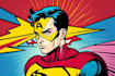 draw comic superhero pop art portrait