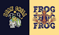 make skull t shirt frog logo