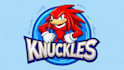 do unique cartoon character knuckles mascot logo 2 day