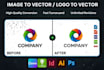 professional vectorization for logo and images