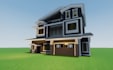 build roblox house model, roblox map, interior, stylized model as roblox builder