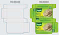 create custom box packaging dieline cut lines and design