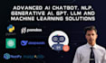 dev ai, nlp, gen ai, gpt, llm, rag, deep, machine learning chatbot solutions