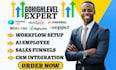 do gohighlevel ai employee sales funnels crm integration ghl workflow automation