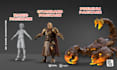 design stylized 3d character modeling with rig for game and animation