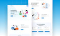 clean professional web landing page UI UX design figma