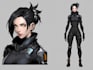 create scifi or cyberpunk character artwork