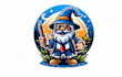 give creative wizard mascot logo design with new concepts
