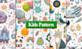 design seamless kids pattern for textile print