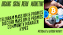 do telegram mass dm, telegram promotion, hype, direct message, discord mass dm