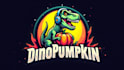 make unique dinosaur pumpkin logo with a free source file