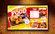 do eye catching static digital food menu board design for tv screen