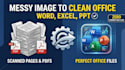 convert pdf or image to word or excel manually and accurately