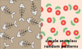 design unique seamless pattern, textile print, and packaging