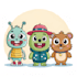 design unique cartoon characters for merch