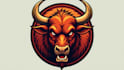 do creative angry bull logo with my own unique creativity