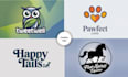 design creative dog, pet, cat, veterinary or animal logo
