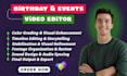 do professional video editing