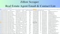 scrape zillow for realtor email leads, fast scraping