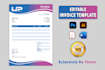 design an editable invoice template