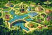 create a stunning vector map graphic