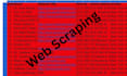 do website scraping , python scraping and email collection