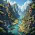 draw fantasy map illustration