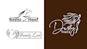 design a unique animal pet equestrian logo with branding