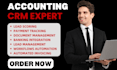 setup accounting crm pipedrive accelo close deskera taxdome liscio method nimble